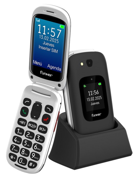 E350 Max Audio 3 Plus 4G  Teléfono con tapa  Negro