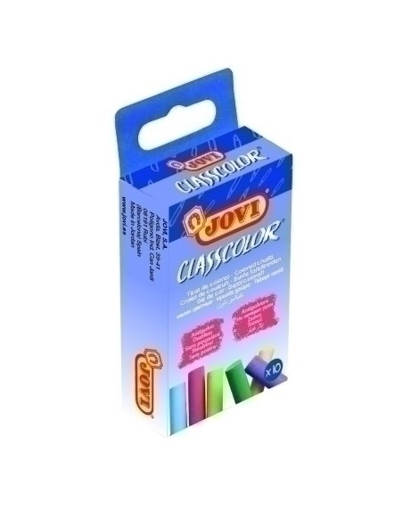 TIZAS DE COLORES JOVI ESTUCHE DE 10