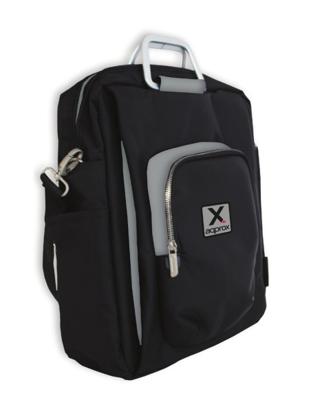 appNBST15x maletines para portátil 39,6 cm (15.6") Mochila bandolera Negro, Gris