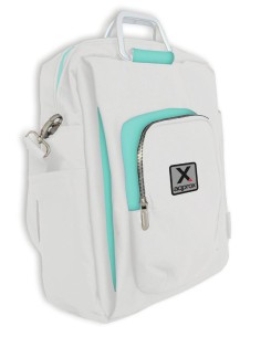 appNBST15x maletines para portátil 39,6 cm (15.6") Mochila bandolera Turquesa, Blanco