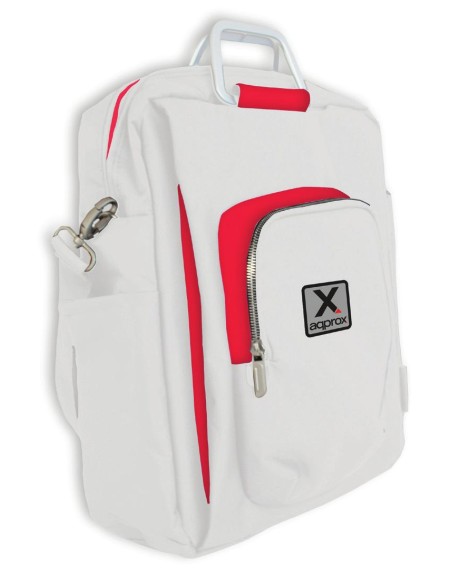 appNBST15x maletines para portátil 39,6 cm (15.6") Mochila bandolera Rojo, Blanco