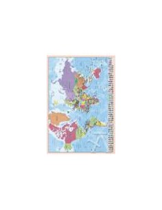 VADE ESCOLAR MAPA MUNDO 35X49CM