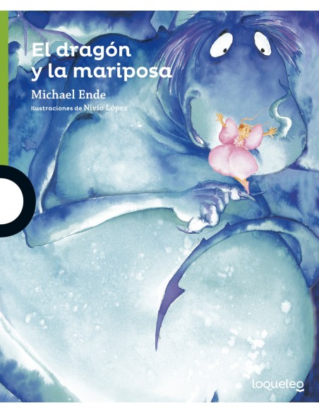 el dragon y la mariposa infantil verde