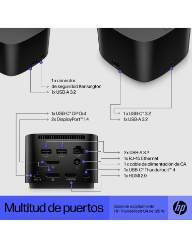 Base de acoplamiento Thunderbolt G4 120 W