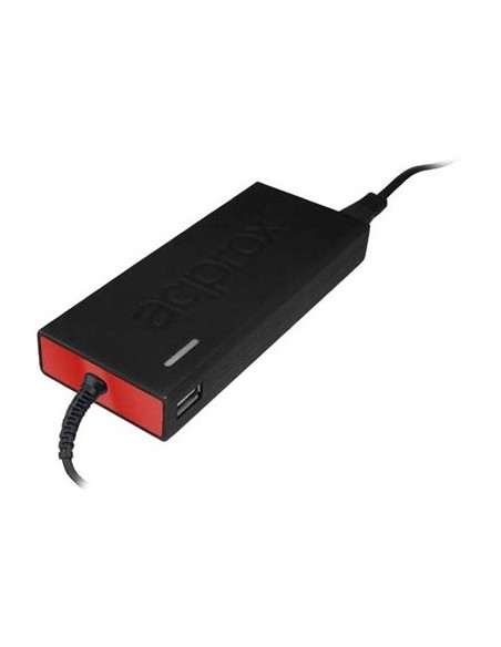 APPUA90SLIM adaptador e inversor de corriente Universal 90 W Negro, Rojo