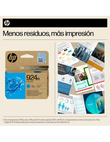 Cartucho de Tinta Original EvoMore 924e cian