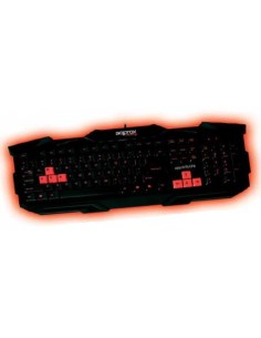 appWRATH teclado USB QWERTY Negro, Rojo
