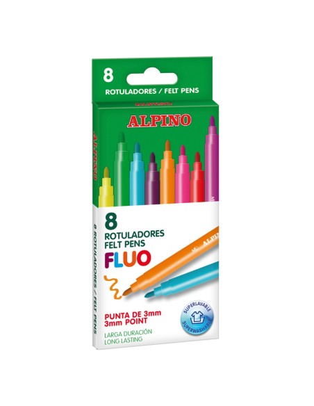AR001005 rotulador Fino Multicolor 8 pieza(s)