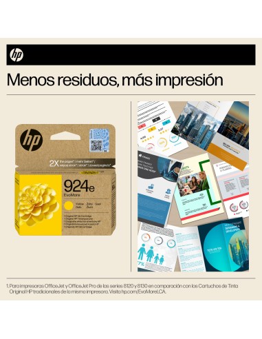 Cartucho de Tinta Original EvoMore 924e amarilla