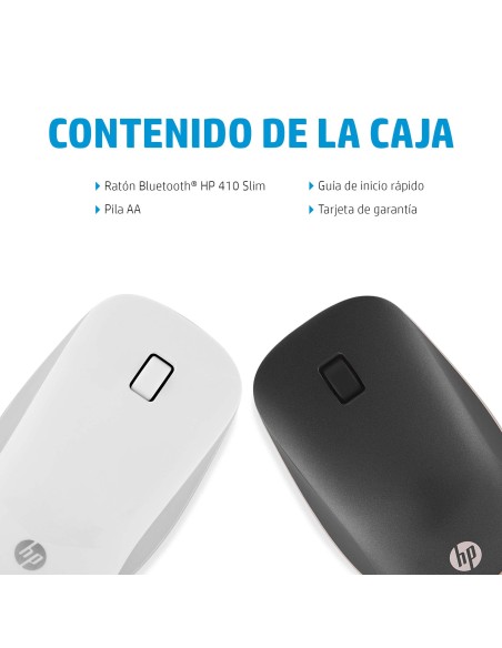 Ratón Bluetooth 410 de perfil bajo y plata