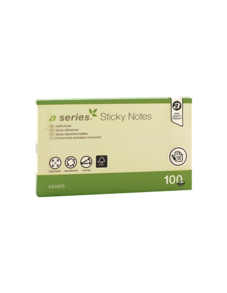 BLOC NOTAS A-SERIES 100H 75X125MM AM AS0875