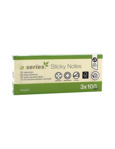 PACK 12 BLOC NOTAS A-SERIES 40X50MM AM AS0876
