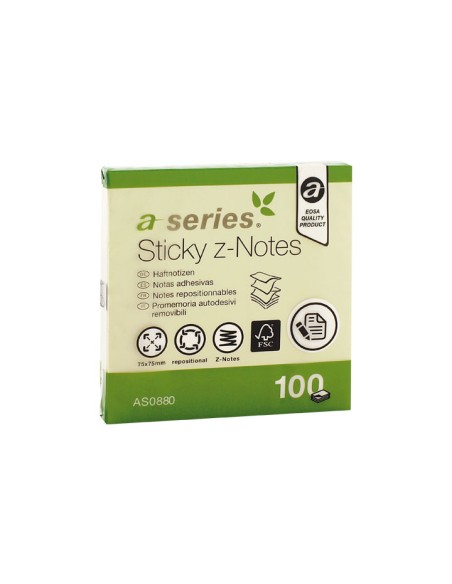 BLOC NOT. A-SERIES ZIGZAG 100H.75X75 AMARILLO