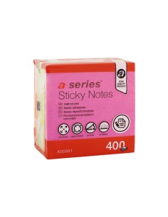 CUBO NOTAS STICKY A-SERIES 400H 75X75MM BRILLIANT