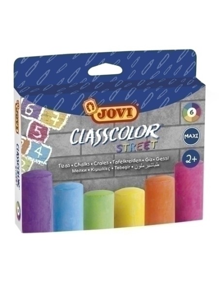 TIZAS COLORES JOVI MAXI ESTUCHE DE 6