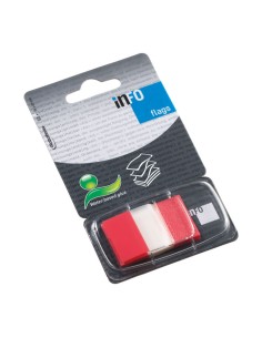 INDICES 50H AUTOADH. A-SERIES 12X44MM ROJO