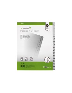 INDICE A-SERIES 1-31 PP A4 GRIS AS0971