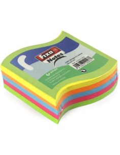 BLOC 250 NOTAS ADHESIVAS BANDERA 76X76MM FIXO COLORES NEON