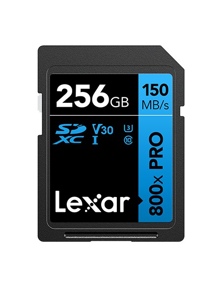 High-Performance 800xPRO 256 GB SDXC UHS-I Clase 10