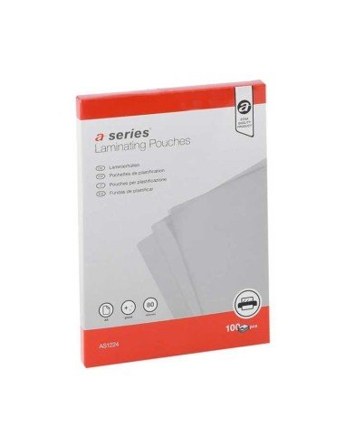 PAQ. 100 FUNDAS PLASTIFICAR A-SERIES 80MIC A5