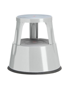 TABURETE 2 PELDAÑOS MET. A-SERIES GRIS