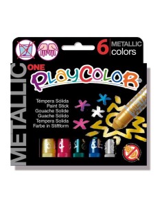 ESTUCHE METALLIC ONE 6 COLORES SURTIDOS PLAYCOLOR 10321