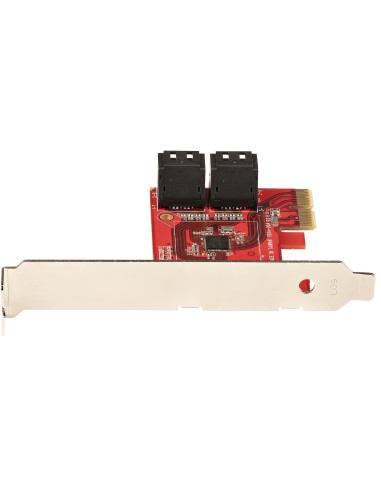 Tarjeta PCIe Controladora SATA de 4 Puertos - Tarjeta de Expansión PCI Express SATA - 6Gbps - Perfil Bajo/Completo - Conectores