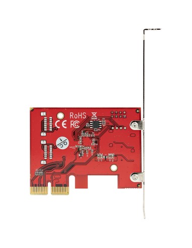 Tarjeta PCIe Controladora SATA de 4 Puertos - Tarjeta de Expansión PCI Express SATA - 6Gbps - Perfil Bajo/Completo - Conectores