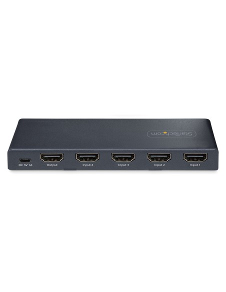 Switch Conmutador HDMI de 4 Puertos de 8K a 60Hz - Switch Selector HDMI 2.1 de 4K a 120Hz HDR10+ UHD - 4 Puertos de Entrada y 1