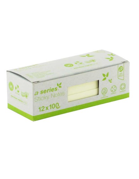 C. 12 BLOC NOTAS ADH A-SERIES RECICLADAS AM 50X40