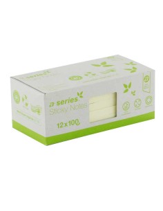 C. 12 BLOC NOTAS ADH A-SERIES RECICLADAS AM 75X75