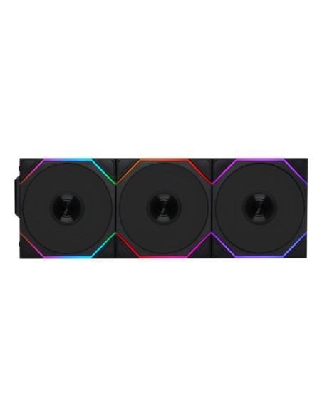 12RTL1W3B sistema de refrigeración para ordenador Carcasa del ordenador Ventilador 12 cm Negro