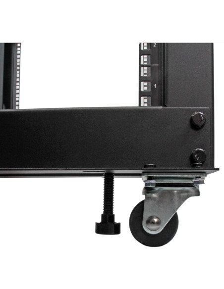 Rack 25U Móvil de Marco Abierto de 4 Columnas para Servidores - Rack de Cuatro Columnas 19 Pulgadas para Equipo de Red e Inform