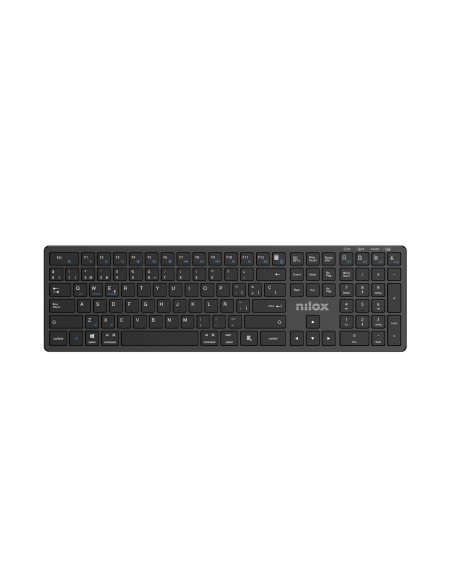 PRO WIRELESS BLACK ESPANOL teclado Hogar / Oficina USB + Bluetooth QWERTY Español Negro