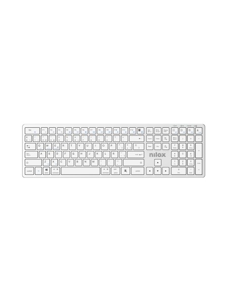 PRO WIRELESS SILVER ESPANOL teclado Hogar / Oficina USB + Bluetooth QWERTY Español Blanco