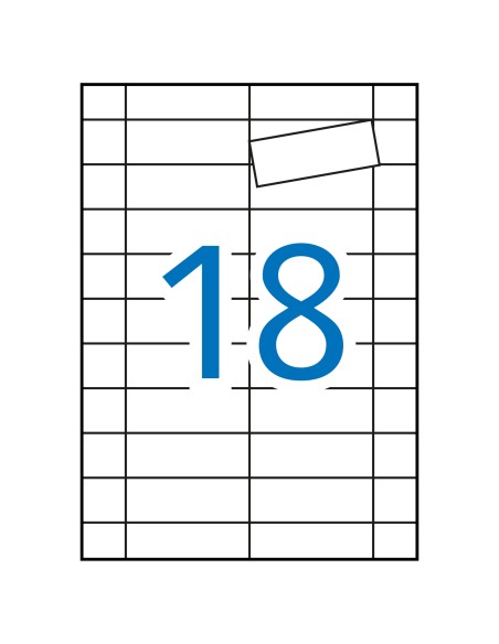 10388 etiqueta de impresora Blanco