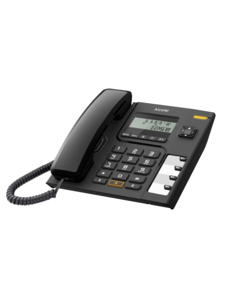 T56 Teléfono analógico Identificador de llamadas Negro