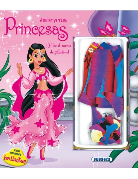 Viste a tus princesas con imanes brillantes con cuento de Aladino