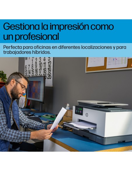 OfficeJet Pro Impresora multifunción 9130b, Color, Impresora para Pequeñas y medianas empresas, Imprima, copie, escanee y envíe