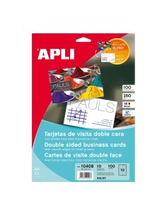 10408 tarjeta de visita Inyección de tinta Blanco 10 pieza(s)