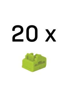 47895 bloqueador de puerto RJ-45 Verde Acrilonitrilo butadieno estireno (ABS) 20 pieza(s)