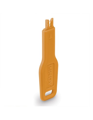 47896 bloqueador de puerto Llave de bloqueador de puerto RJ-45 Naranja Acrilonitrilo butadieno estireno (ABS)