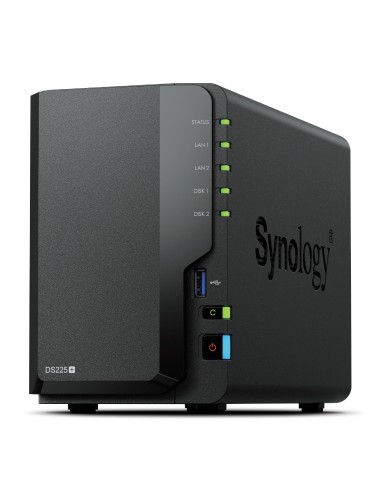 DiskStation DS225+ NAS Escritorio Intel® Celeron® J4125 2 GB DDR4 8 TB Synology DSM Negro