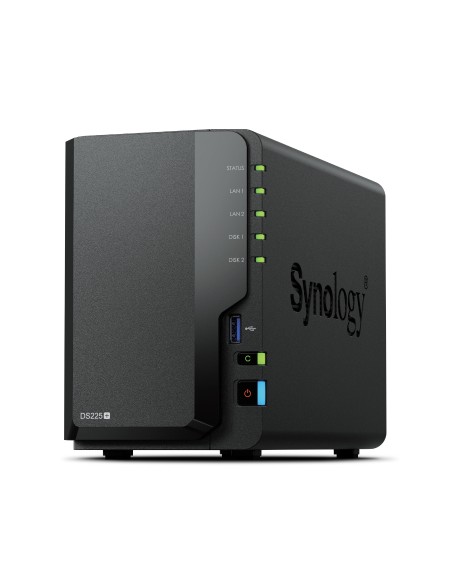 DiskStation DS225+ NAS Escritorio Intel® Celeron® J4125 2 GB DDR4 8 TB Synology DSM Negro