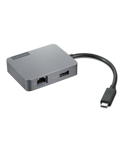 4X91A30366 base para portátil y replicador de puertos Alámbrico USB 2.0 Type-C Gris