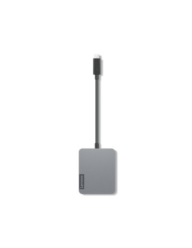 4X91A30366 base para portátil y replicador de puertos Alámbrico USB 2.0 Type-C Gris