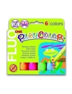 TEMPERA PLAYCOLOR FLUO ONE C/6