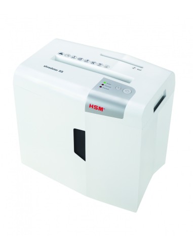 X5 triturador de papel Corte en partículas 58 dB 22 cm Plata, Blanco