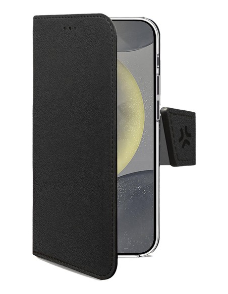 WALLY funda para teléfono móvil 15,8 cm (6.2") Funda cartera Negro