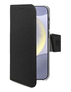 WALLY funda para teléfono móvil 17 cm (6.7") Funda cartera Negro